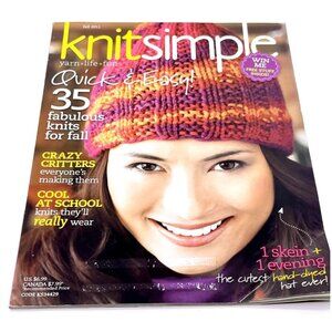Knit Simple Fall Magazine 35 Styles Knitting Pattern Book - Quick and Easy! 2011